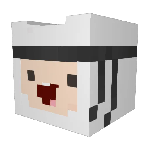 Ocharles7 Minecraft avatar head, 3D render