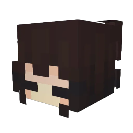 Ocheng03 Minecraft avatar head, 3D render