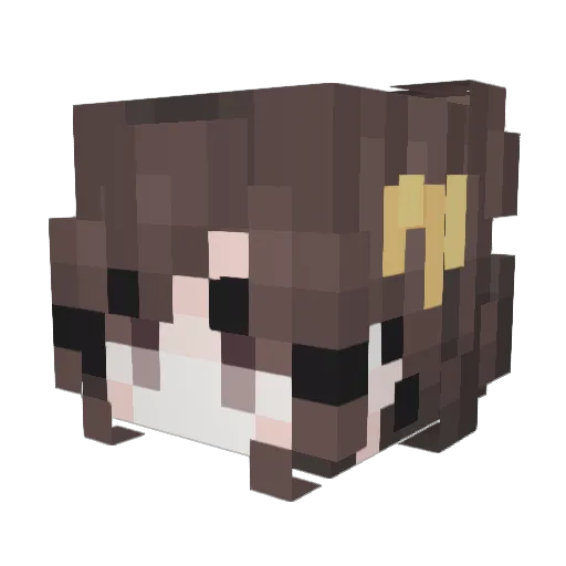 Ochii_ Minecraft avatar head, 3D render