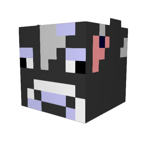 Ochsen Minecraft avatar head, 3D render