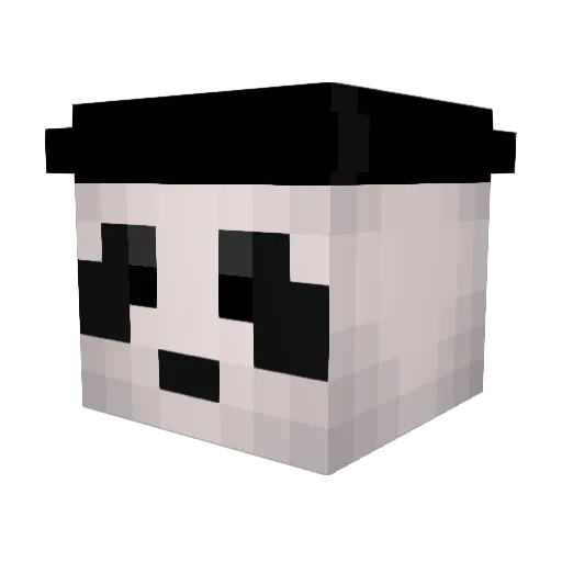 Ochul Minecraft avatar head, 3D render