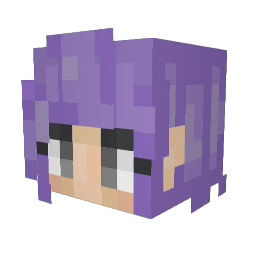 OciZb Minecraft avatar head, 3D render