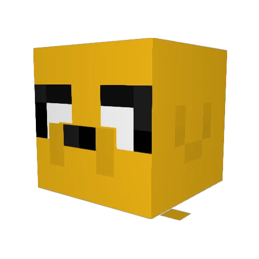 Ockburd Minecraft avatar head, 3D render