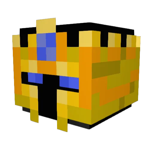 Ockile Minecraft avatar head, 3D render