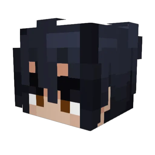 Ocllay Minecraft avatar head, 3D render