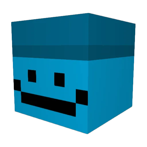 Ocluairity Minecraft avatar head, 3D render