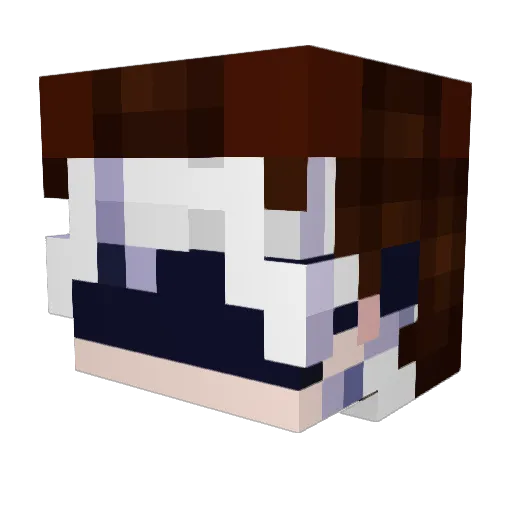 Ocluis Minecraft avatar head, 3D render