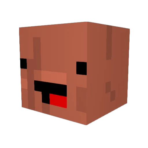 OcoTaco Minecraft avatar head, 3D render