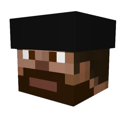 OcramLoading Minecraft avatar head, 3D render