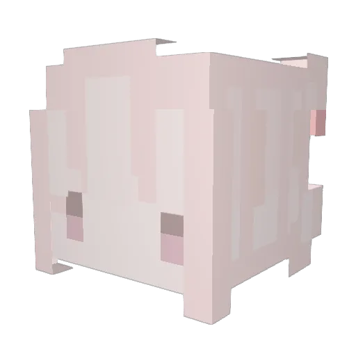 Ocrarius Minecraft avatar head, 3D render
