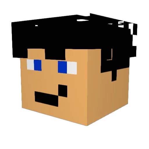 Ocs1s Minecraft avatar head, 3D render