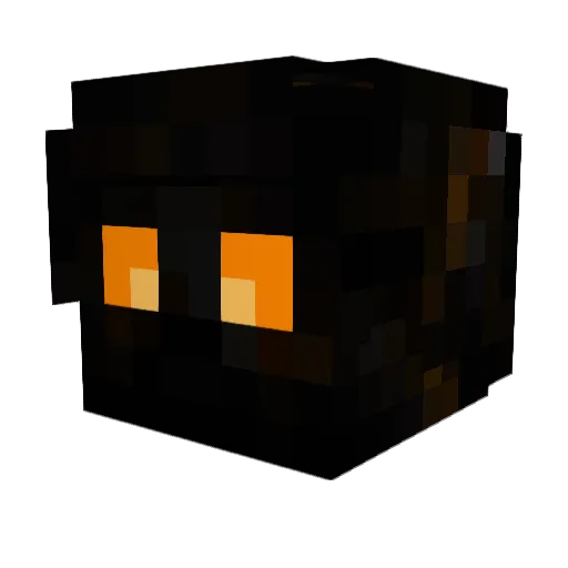 Ocsida Minecraft avatar head, 3D render