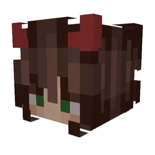Ocsxy Minecraft avatar head, 3D render