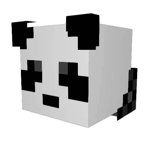 Oct3v Minecraft avatar head, 3D render