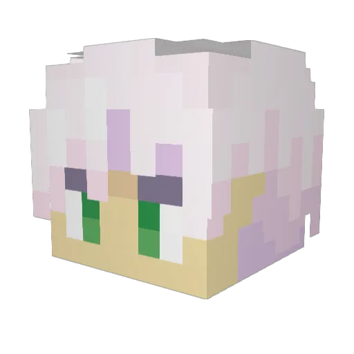 OctaNEO Minecraft avatar head, 3D render