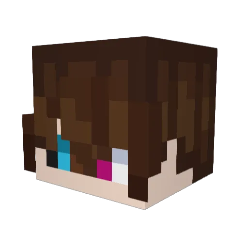 Octa_NEO Minecraft avatar head, 3D render