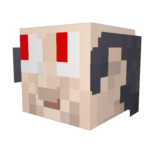 Octaaf666 Minecraft avatar head, 3D render