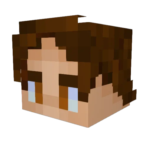 Octalwarrior4 Minecraft avatar head, 3D render
