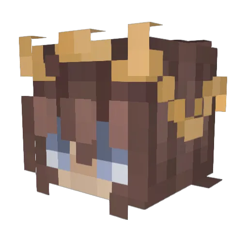 OctaneVortex Minecraft avatar head, 3D render