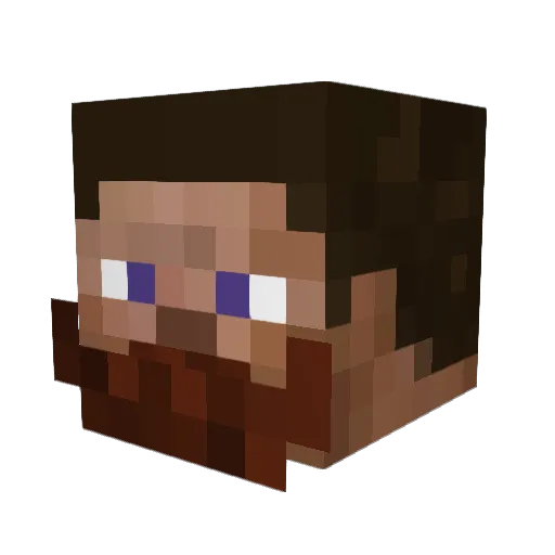 Octanespeed28 Minecraft avatar head, 3D render