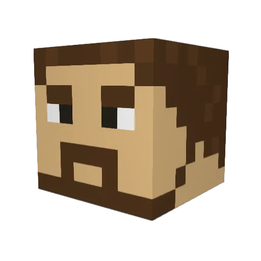 Octavarium88 Minecraft avatar head, 3D render