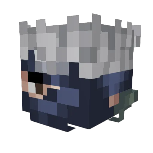 OctaveFox Minecraft avatar head, 3D render