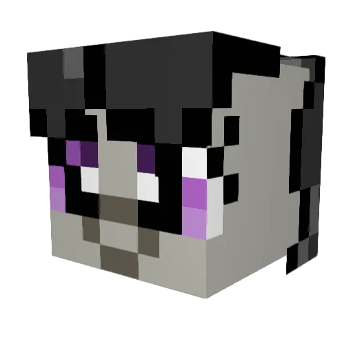 OctaviaMelody9 Minecraft avatar head, 3D render