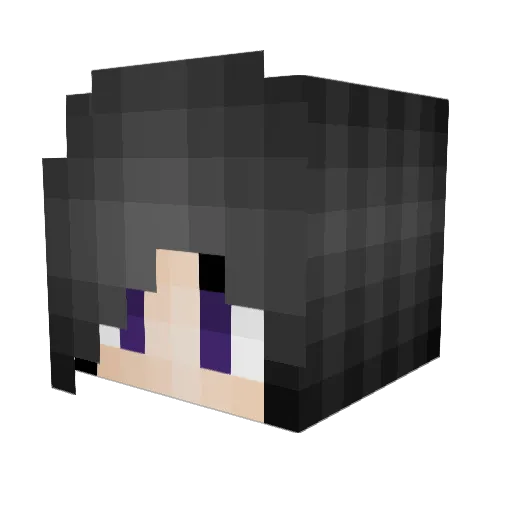 OctaviaMelody Minecraft avatar head, 3D render