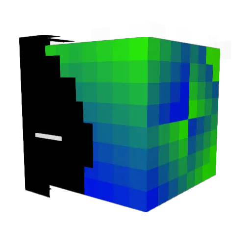 Octaviam Minecraft avatar head, 3D render