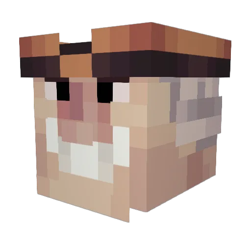 Octavian_august Minecraft avatar head, 3D render