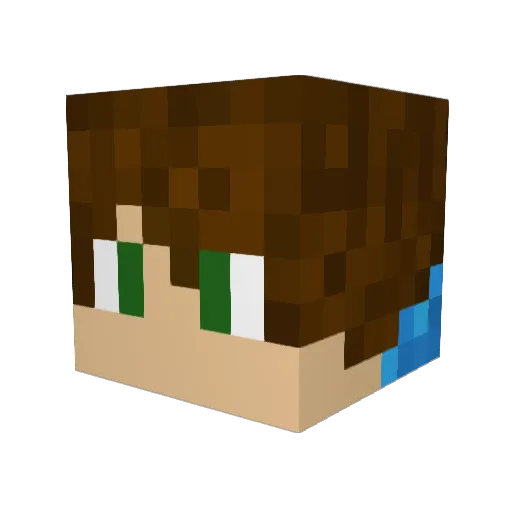 Octavio257 Minecraft avatar head, 3D render