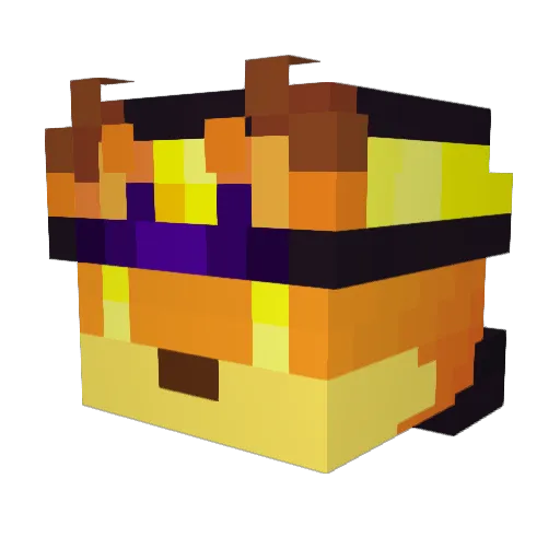 Octazer Minecraft avatar head, 3D render