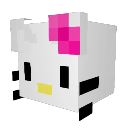 OctieDoggie Minecraft avatar head, 3D render