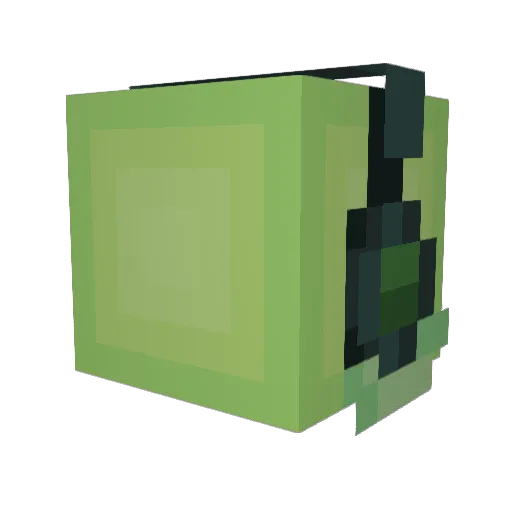 Octo2fff Minecraft avatar head, 3D render
