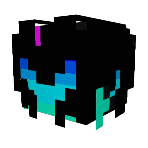 OctoClem Minecraft avatar head, 3D render
