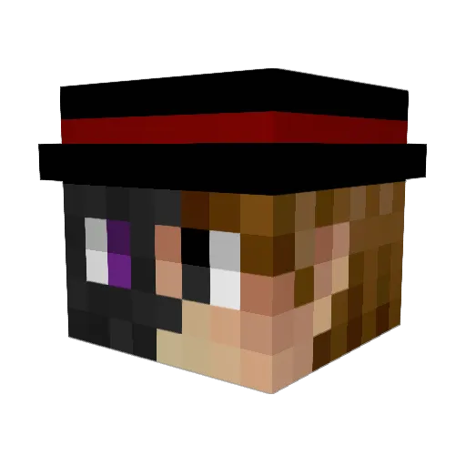 OctoZone Minecraft avatar head, 3D render