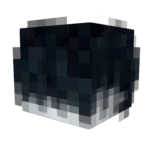 Octoberrr Minecraft avatar head, 3D render