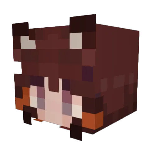 OctobersLights Minecraft avatar head, 3D render