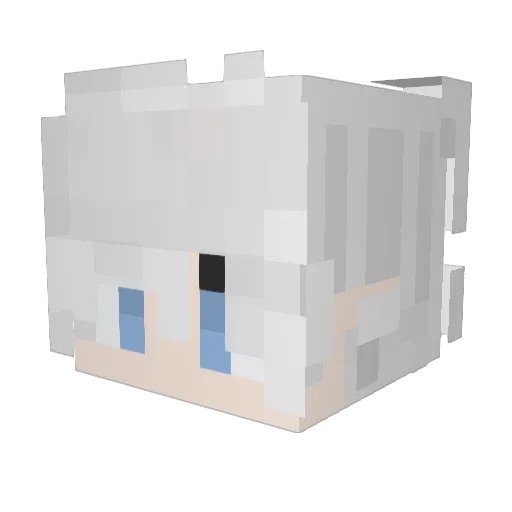 Octobersx Minecraft avatar head, 3D render