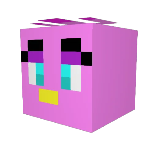 Octoblock88 Minecraft avatar head, 3D render