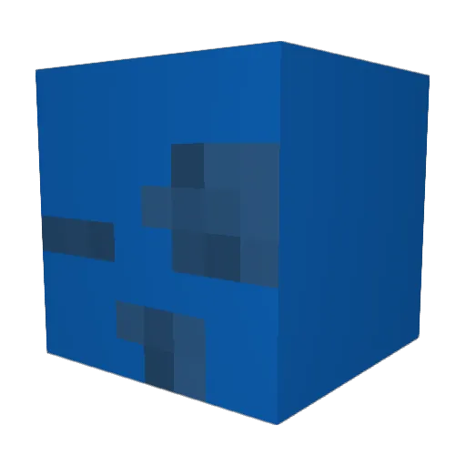 Octonator Minecraft avatar head, 3D render