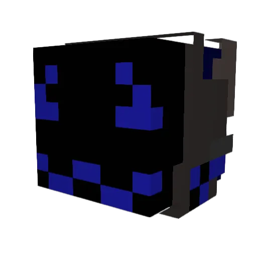 Octoomy Minecraft avatar head, 3D render