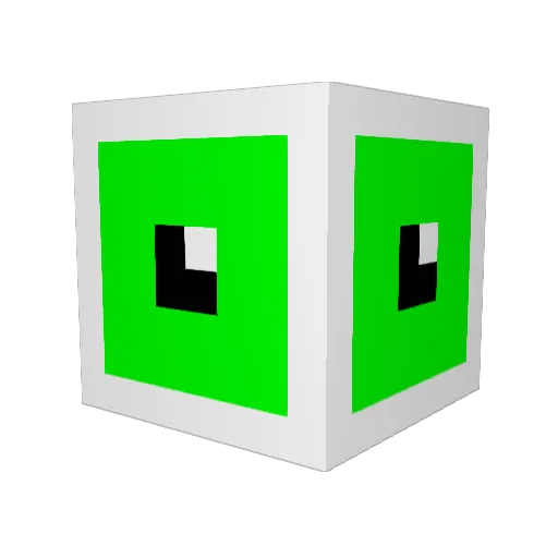 Octopig13 Minecraft avatar head, 3D render