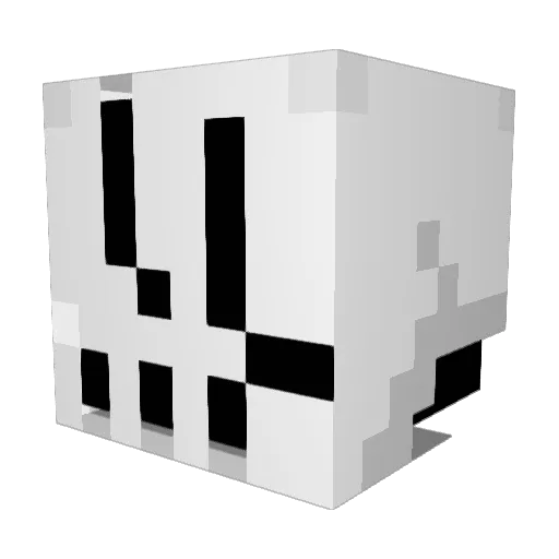 OctopusDanger Minecraft avatar head, 3D render