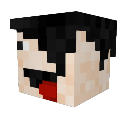 OctopusResident Minecraft avatar head, 3D render