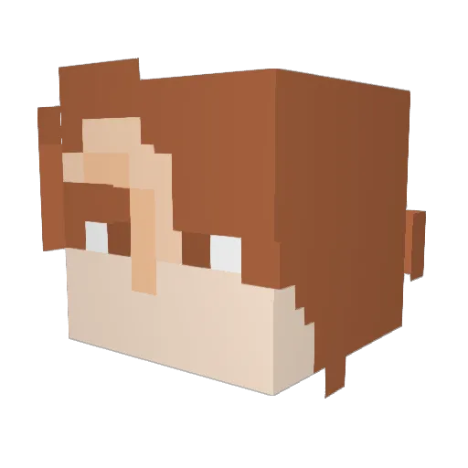 Octosash Minecraft avatar head, 3D render