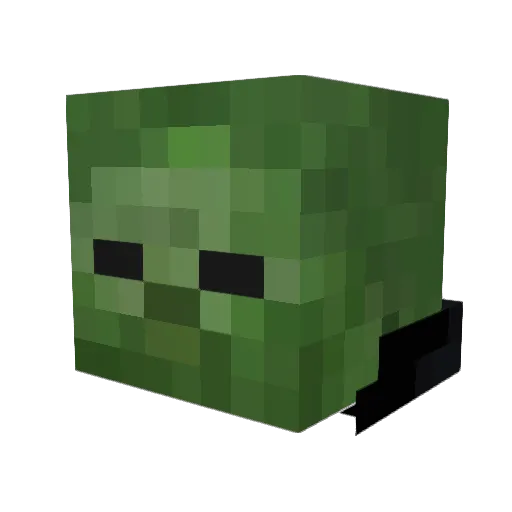 Octrain_2434 Minecraft avatar head, 3D render