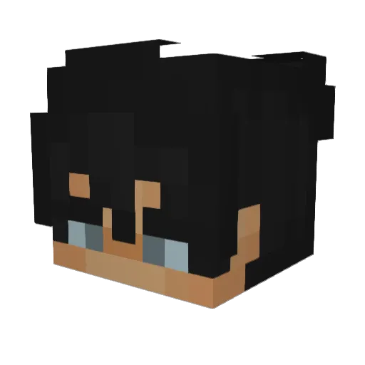 Octtaviano Minecraft avatar head, 3D render
