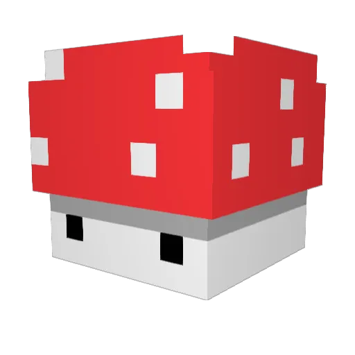 Octyro Minecraft avatar head, 3D render
