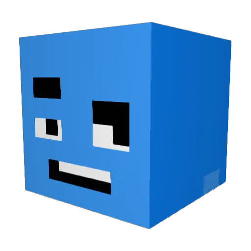 Ocularity Minecraft avatar head, 3D render